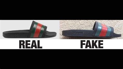 difference between real and fake gucci slides|gucci slides are they real.